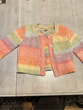Tucker + Tate rainbow cardigan